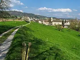 Unterengstringen, im Vordergrund das Kloster Fahr