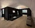 Im Kellerraum, noch sichtbar die Bretter der Schalung aus der Zeit um 1500