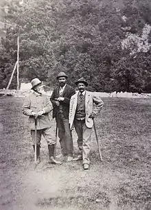 Anton von Rydzewski, Mansueto Barbaria, Christian Klucker (von links)