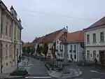Der Platz Stari&nbsp;trg (deutsch etwa: Alter&nbsp;Platz) im Stadtzentrum