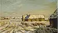Franz Korwan Winter auf Sylt, Öl auf Holz 24 cm × 38 cm, ohne Jahr