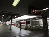 Ansicht vom Querbahnsteig her