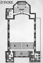 1912, Frankfurt, Grund riss der Lukaskirche