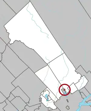 Lage in der MRC La Jacques-Cartier