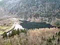 Der Lac d'Alfeld mit der Ostauffahrt im Hintergrund