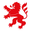 Nichtamtliches Wappenzeichen (Hessenzeichen) in roter Ausführung