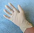 Latexhandschuh aus dem Supermarkt