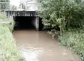 Der Winkelbach nach 1,2&nbsp;km unterirdischer Führung durch Bensheim