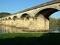 mittelalterliche Brücke von Coux nach Siorac