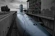 Außenansicht in „La Cité de la Mer“