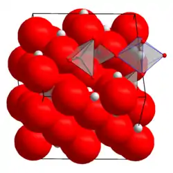 Kristallstruktur von Lithiummangan(III,IV)-oxid
