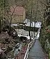 Blick von der nach Daube führenden Treppe zur Lochmühle (2011)