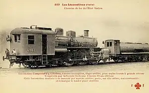 Postkartenbild der FS 6943, die nach 1919 zur FS 670.043 wurde