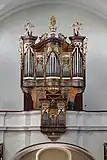 Orgelprospekt mit Rückpositiv der Pfarrkirche