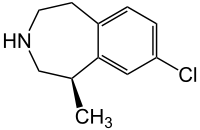 Strukturformel von Lorcaserin