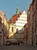 St. Stanislaus, Lublin, ab 1575, gleichermaßen Voluten- und Staffelgiebel