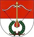 Kranz im Wappen (Lukov u Bíliny, Tschechien)