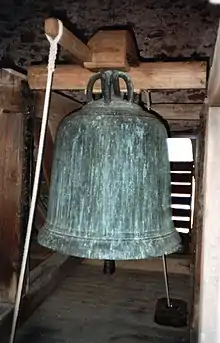 Lullusglocke von 1038, Stiftsruine Bad Hersfeld traditionelle Aufhängung, Seilzug