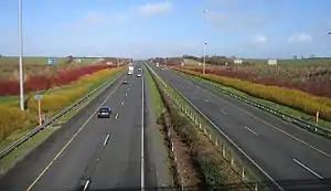 Die Motorway M1 nähe County Louth