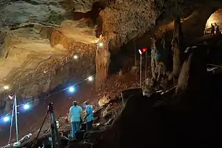 Die Manot-Höhle im September 2011