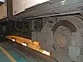 Rad eines Beiwagens und Kupplung