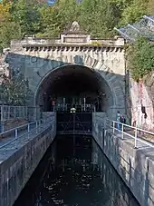 Südportal des Weilburger Schifffahrtstunnels