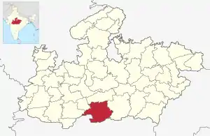 Lagekarte des Distrikts