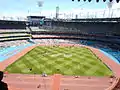 Commonwealth Games 2006: Der Cricket Ground mit temporär eingefügter Leichtathletikanlage