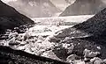 Der hintere Märjelensee im September 1887 nach einer Entleerung