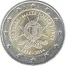 2-Euro-Gedenkmünze zum 200. Jahrestag der maltesischen Polizei (2014)