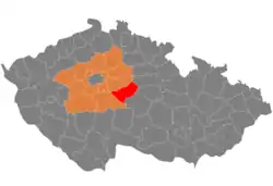 Lage des Okres Kutná Hora