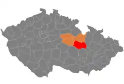 Lage des Okres Svitavy