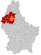 Lage von Goesdorf im Großherzogtum Luxemburg