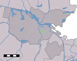 Lage des Stadtviertels Oosterparkbuurt in Amsterdam