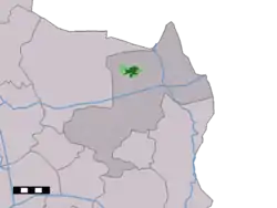 Lage von Ootmarsum in der Gemeinde Dinkelland
