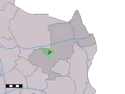 Lage von Weerselo in der Gemeinde Dinkelland