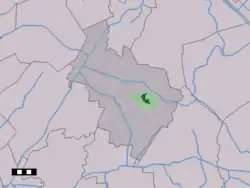 Lage von Westerbork in der Gemeinde Midden-Drenthe
