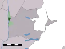 Lage von Ilpendam in der Gemeinde Waterland