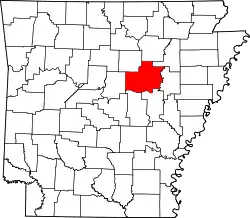 Karte von White County innerhalb von Arkansas