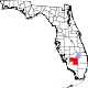 Karte von Hendry County innerhalb von Florida