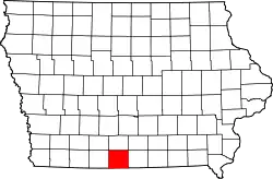 Karte von Decatur County innerhalb von Iowa