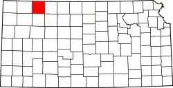 Karte von Decatur County innerhalb von Kansas