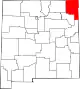 Karte von Union County innerhalb von New Mexico
