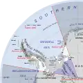 Verortung des Queen Elizabeth Land auf dem antarktischen Kontinent