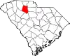 Karte von Union County innerhalb von South Carolina
