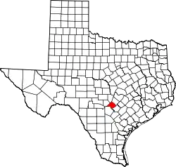Karte von Comal County innerhalb von Texas