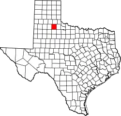 Karte von Motley County innerhalb von Texas