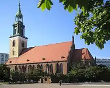 Marienkirche, einziges erhaltenes Vorkriegsgebäude des Marienviertels