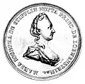 Maria Josepha, zweite Gemahlin des Fürsten Karl Thomas, verwitwete Rommerskirch, geb. Stipplin (1770)