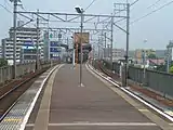 Ansicht des Bahnsteigs